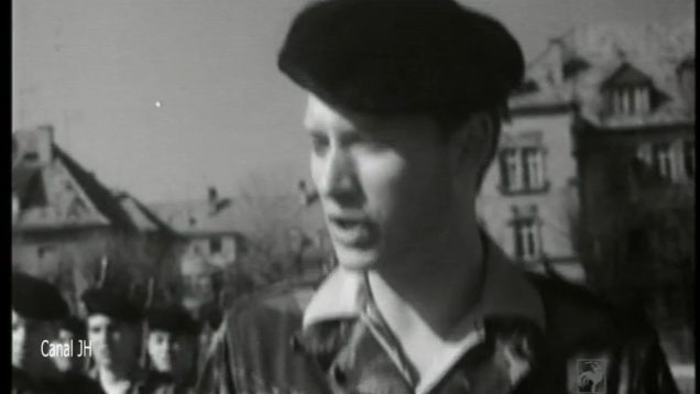 280. Johnny Hallyday Offenburg 1964 vignette