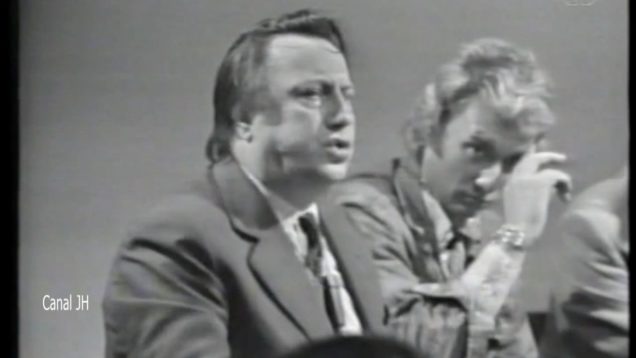 361. Johnny Hallyday et Raymond Devos – 1974 vignette